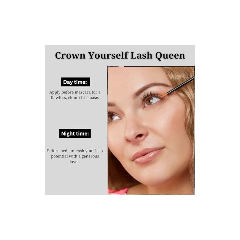 Sérum de Pestañas GENDA Eyelash Growth Serum, Thicker Fuller Lashes,
