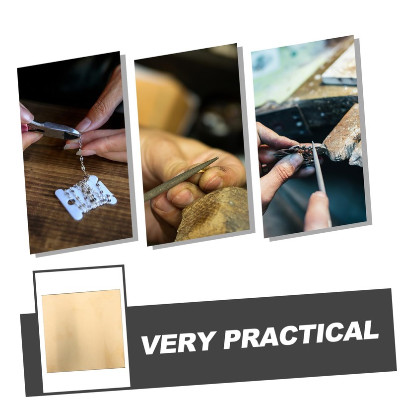 CHILDWEET Crafting Brass Wear-Resistant Plate Sheets for DIY Projects Decorative