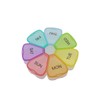 7 Day Weekly Pill Round Organizer, ShysTech Large Pill Case