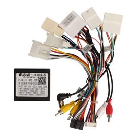 ViaBecs Car Radio Wiring Harness Kit for Toyota RAV4 Camry 4Runner Tundra Highlander Plug Play Cable with CANBUS Box, Stereo Wire Harness Support JBL Amplifier, Backup Camera or 360 Camera, SWC