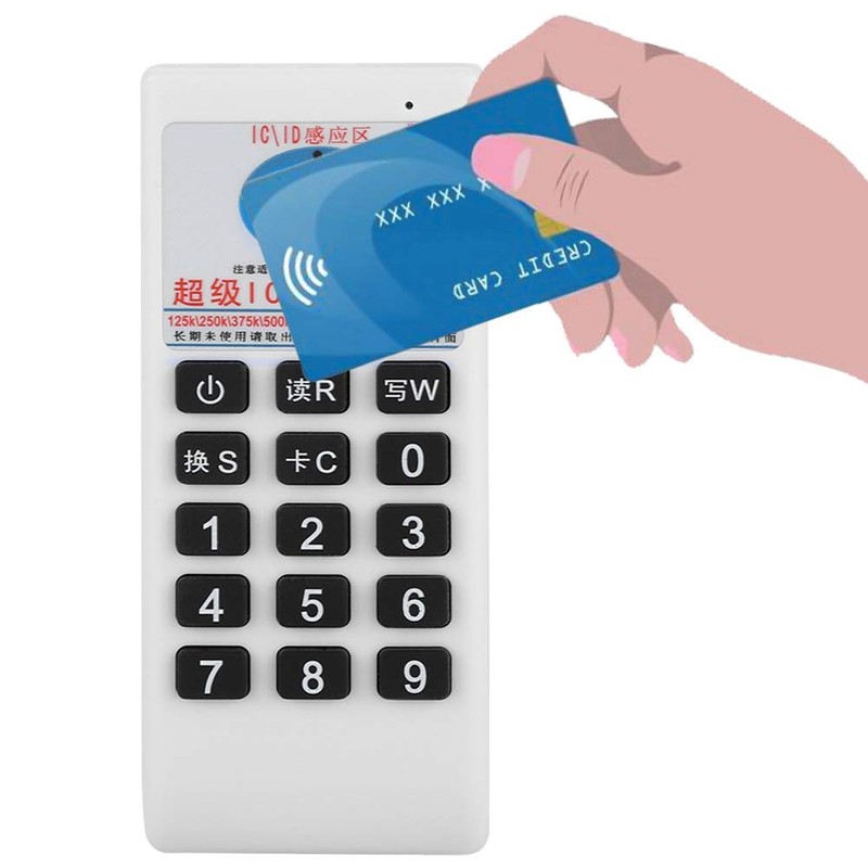 125Khz RFID Reader Writer,Portable Handheld IC/ID Card Writer Copier Duplicator