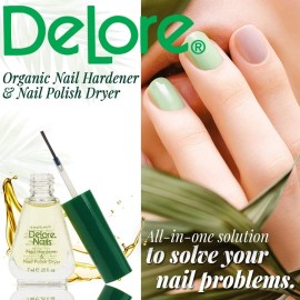 Delore SuperNail Delore Organic Nail Hardener & Dryer 0.25 oz (6 Pack)
