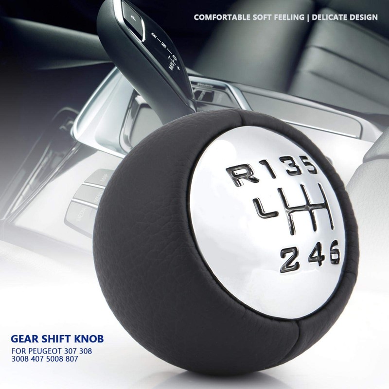 KIMISS 6-Speed Gear Knob, Car Gear Knobs, ABS Plastic Gear
