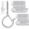 PlusRoc 20 Pack Christmas Light Hooks for Outdoor Seasonal Lighting