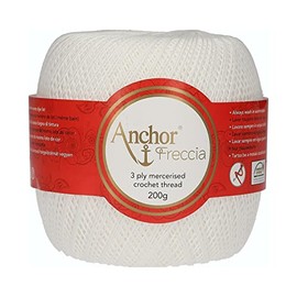 Anchor 4769008-07901 Crochet Yarn, 100% Cotton, 7901, Thickness 8, 265 g