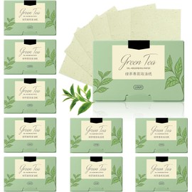 Papel Absorbente de Aceite Facial,1000PCS Papel Absorbente de Grasa,Papel Secante para el Cuidado,Elimina el Brillo del Aceite, el Papel es Suave, Adecuado para Facial (Té Verde)