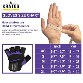 Kratos - Duke Gym Gloves | Weightlifting Gloves | Perfect for Workouts, Sports, Crossfit Training | Breathable and Padded | Suitable for Men, Women | Various Designs