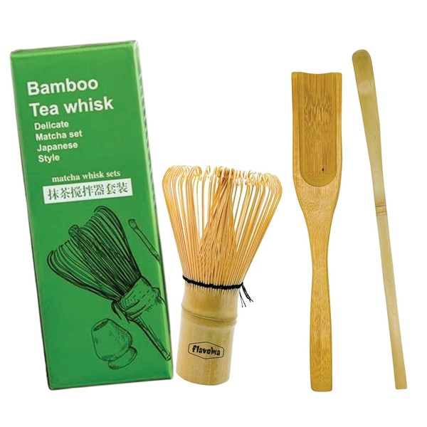 Japanese Handmade Bamboo Matcha Whisk Sets of 3 (Delicate Match