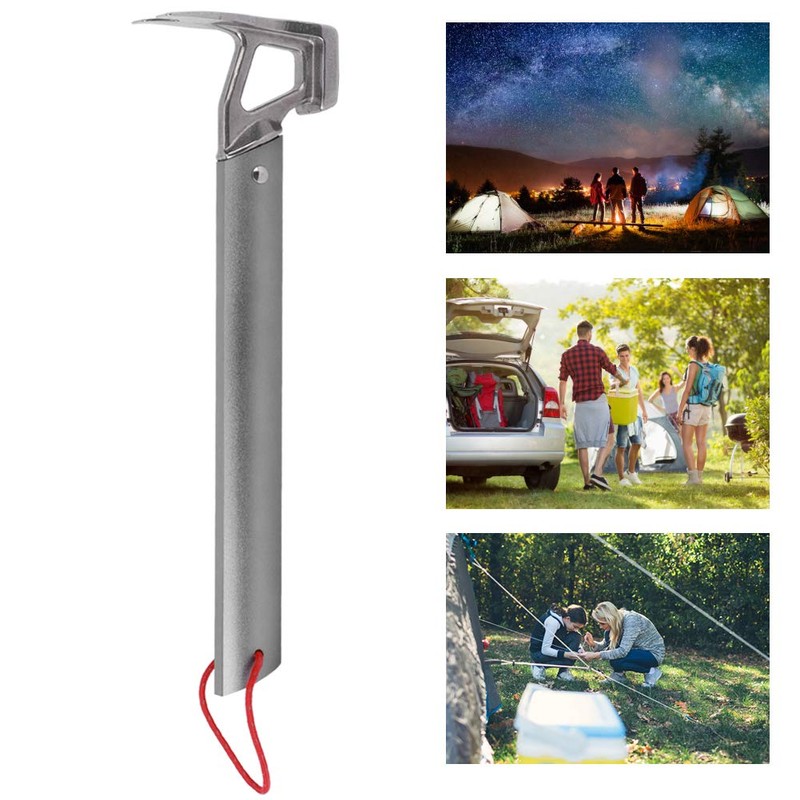Camping Hammer, Stainless Steel Stake Hammer Tent Stake Hammer with