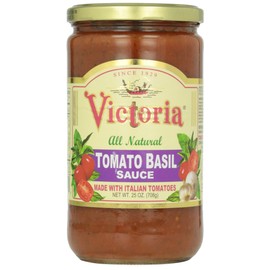 Victoria Tomato Basil Sauce, 25 oz