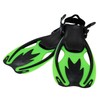 Snorkel Master Kids Swimming Snorkeling Fins, Green/Black, Large/X-Large