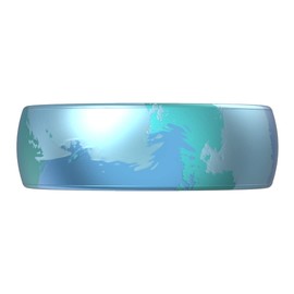 Enso Rings Handcrafted Classic Silicone Ring – Comfortable and Flexible Design – 6.6mm Wide, 1.75mm Thick (Deep Sea, 7)