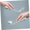 KOMBIUDA Stainless Steel Adaptive Utensils Angled Spoon Fork 4pcs Set