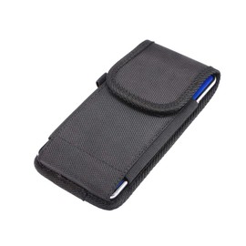 DFV mobile - Nylon Belt Holster with Metal Clip and Card Holder für Realme Q5I (2022) - Black
