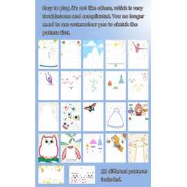 Lovyan 22PCS Rainbow Scratch Art Cards Squeeze Magic Reveal Craft Kits, Double-Sided Dot Line Color Scratch Painting Paper Set Party Favors for Boys and Girls