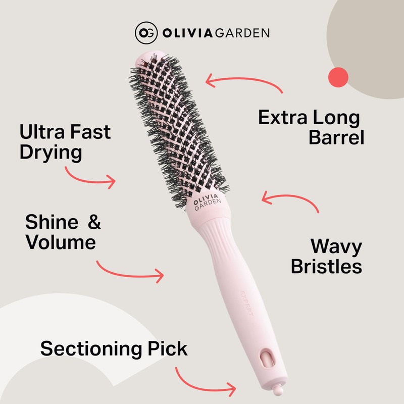 Olivia Garden Expert Blowout Speed – Pastel Pink - 25