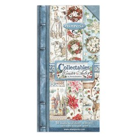 Stamperia SBBV07 Collectibles, 10 Sheets, 15 x 30.5 (6 x 12 inches), Winter Tales, Multicoloured, 15 x 30.5 cm