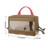 KRYDEX Clear Top Insert Bag Packing Organizer Coyote Brown for