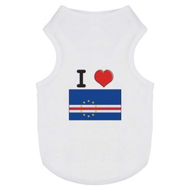 'I Love Cape Verde' Pet Dog/Cat T-Shirt (PT00094841)