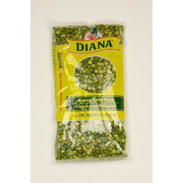Diana Dry Green Split Peas 12 oz - Chicharos Pelados