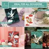 Decorably Notecards with Envelopes & Stickers - 24 Pack Crane