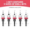 Countersink Drill Bit Set, 5 pcs Carbide Drill Bits with