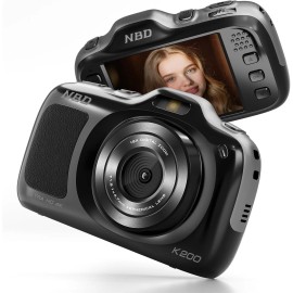 NBD 4K Digital Camera 64MP 16X Compact Autofocus for Kids Photography with 32GB TF