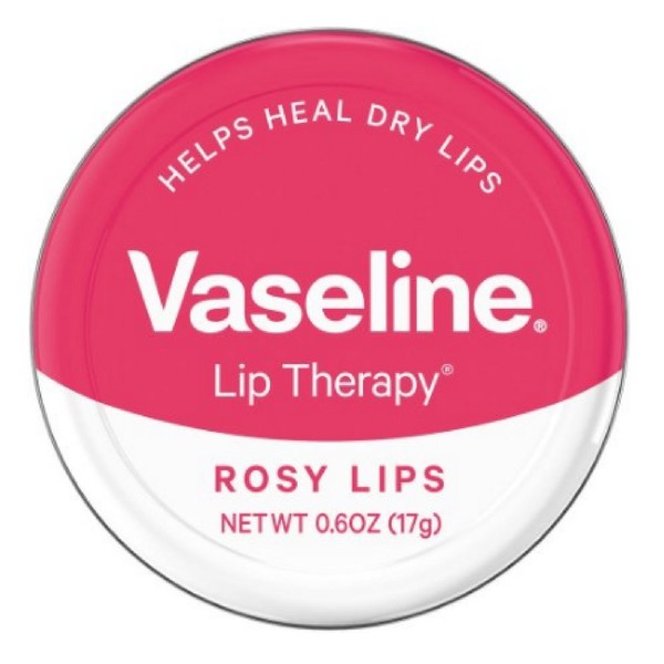 Vaseline Lip Therapy Lip Balm, Rosy Lips 0.6 oz (Pack of 6)