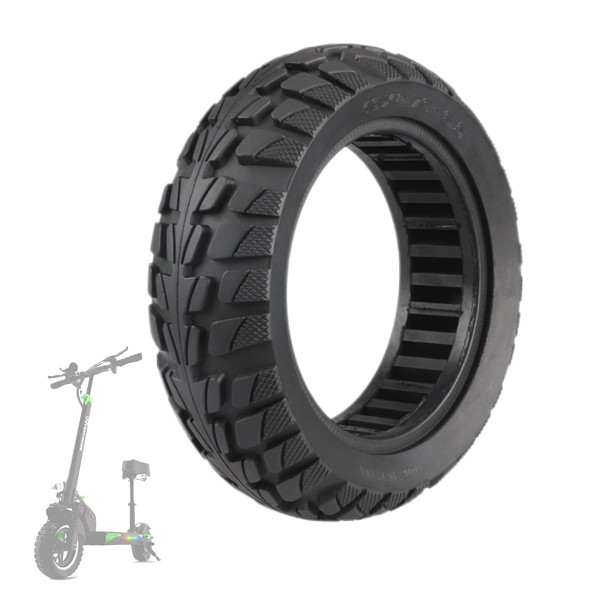 10 Inch Solid Tire 10x2.70 10x2.75 Tire for Hover-1 Alpha JOYOR S Hiboy Titan PRO Scooter 70/65-6.5 Tubeless Puncture-Proof Tire, Explosion-Proof Solid Tires, Shockproof Super-Grip Design