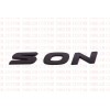 RYJOXZS Matte Black Rear SONATA Overlay Emblem Badge For Hyundai