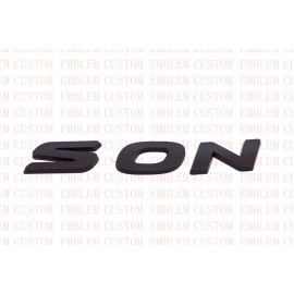 RYJOXZS Matte Black Rear SONATA Overlay Emblem Badge For Hyundai Sonata 2020-2022