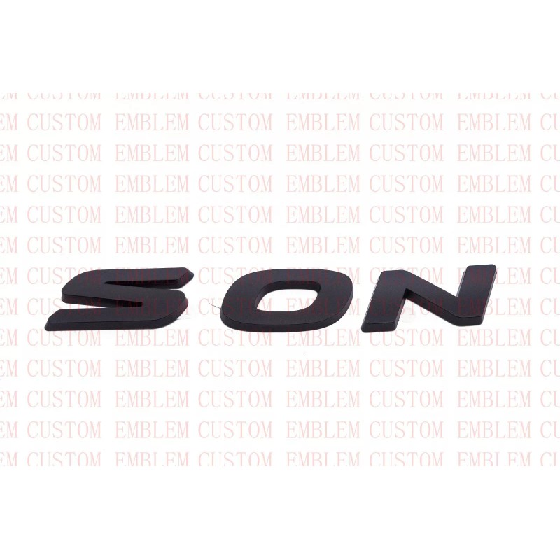 RYJOXZS Matte Black Rear SONATA Overlay Emblem Badge For Hyundai