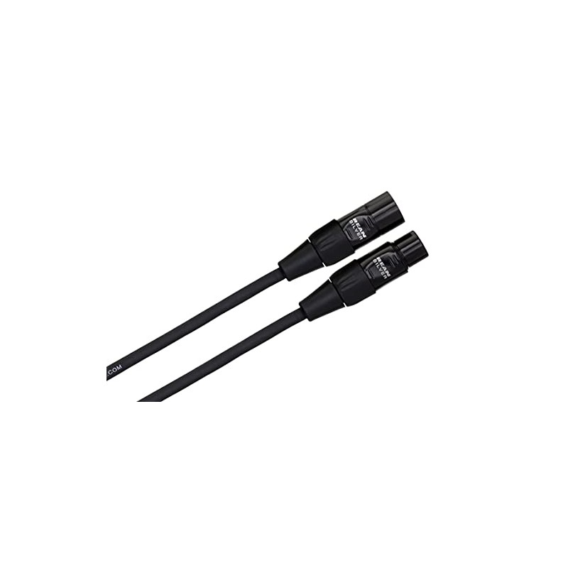 Hosa Cable de micrófono HMIC-025 Pro, REAN XLR3F a XLR3
