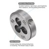 sourcing map 2pcs Round Threading Dies, Metric M3 x 0.5