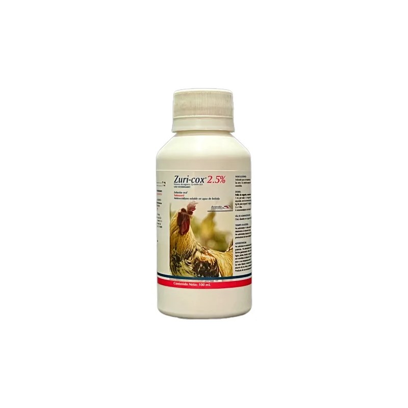 Zuri-cox 2.5% Toltrazuril Oral 100ml - Uso veterinario