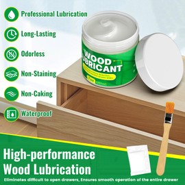 HONKID Wood Lubricant, 7OZ Drawer Wax Wood Lubricant Multi-Purpose Wax for Drawers, Doors, & Windows, Reduce Noise, Restore Antique Furniture, Door Hinge Lubricant