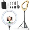 22" Foldable LED Ring Light with Super Phone Mount, Dimmable