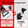 Silicone Caulking Tool Kit, Caulk Remover Tool, Putty Knife Scraper,