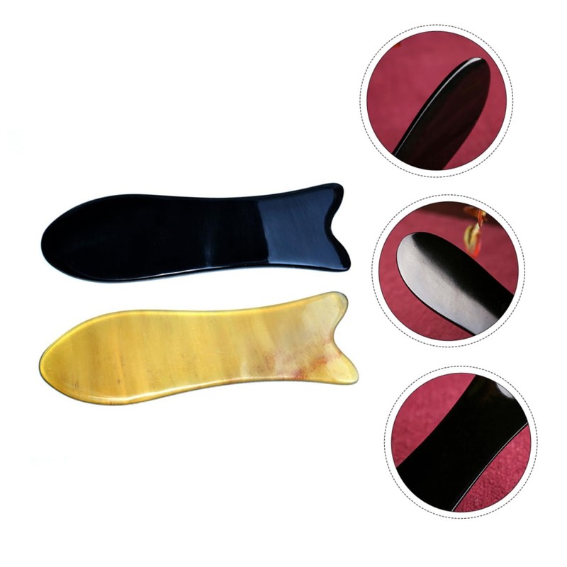 FRCOLOR 2pcs Pulling Tablet Massage Board Facial Tools Neck Back