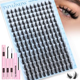 Manga Lash Clusters Kit Wispy Eyelash Clusters with Spikes Natural Lash Extension Kit Anime Eyelash Extension Kit Fairy Individual Lashes Kit Spiky Cluster Eyelash Extensions with Lash Remover