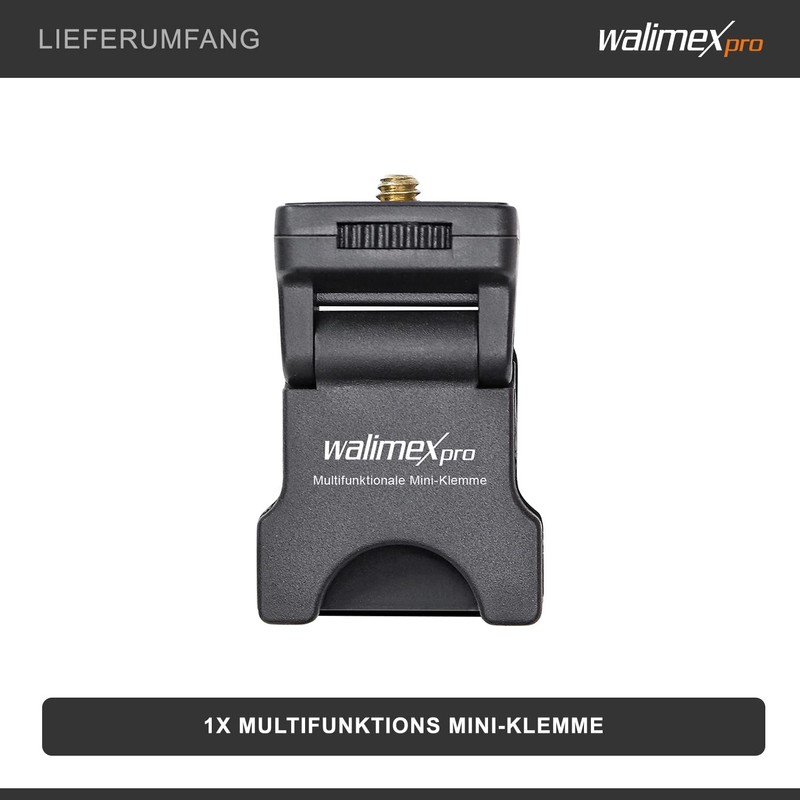 Walimex pro Multifunctional Mini Clamp - LED Light Holder with