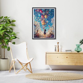 GHHKUD Castles Landscapes Diamond Painting Kits for Adults, 5D Girl Diamond Art Kits for Adults Beginners, DIY Full Drill Diamond Gem Art Stitch, Diamond Art Canvas Painting Pictures, 30 * 40CM