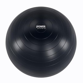Power Systems Versa Ball Pro Stability Ball - Large Gym, Chair or Birthing Ball (Black, 75cm)