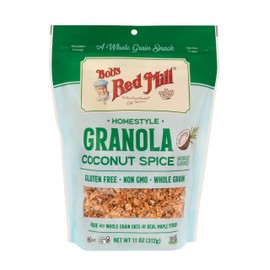 Bob's Red Mill Coconut Spice Granola, 11oz (Pack of 6) - Non GMO, Whole Grain, Kosher