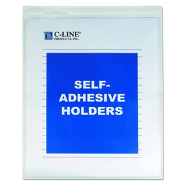 C-Line, CLI70912, Self-Adhesive Seal Shop Ticket Holders, 50 / Box, Clear