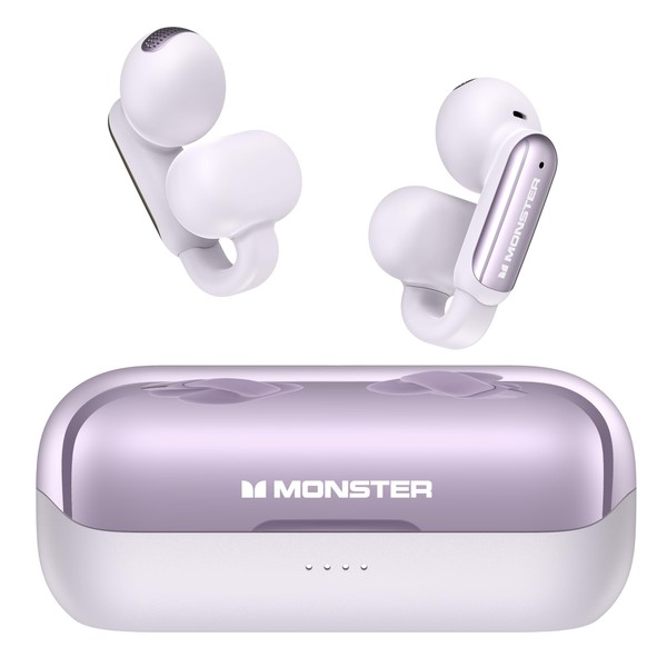 Monster Open AC601 Bluetooth Earbuds - Comfortable Clip-On Wireless Earbuds