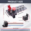 Weideer - Panel de interruptor de encendido de 12 V,