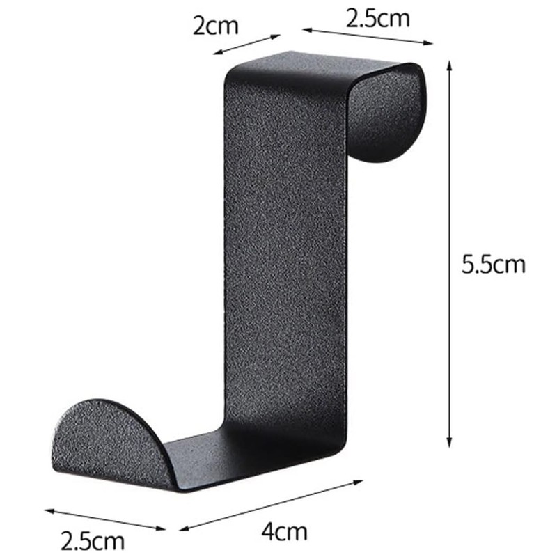 CHFEZOCO Design Z Cabinet Door Hook, Coat Hook for Cabinet