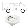 RV White City Water Fill Inlet, Wall Mount Pressure Regulator