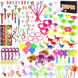 Juguetes para Piñatas Infantiles,120pcs Recuerdos Fiesta Infantil,Juguete Piñata Surtidos para Niños de 3+ Años,Juguet Granel de Caja para Recompensa de Clase, Rellenos de Piñata, Premios de Carnaval